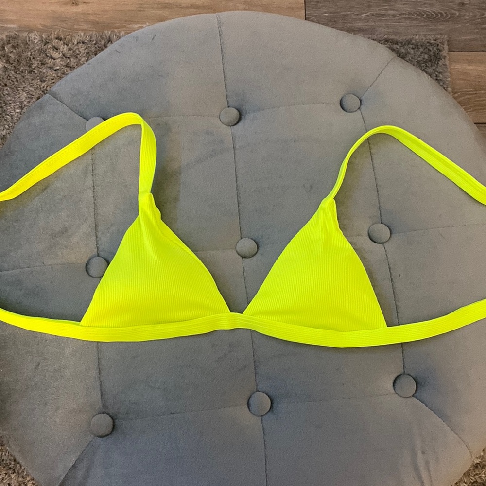 Neon Yellow Hollister Bikini Top